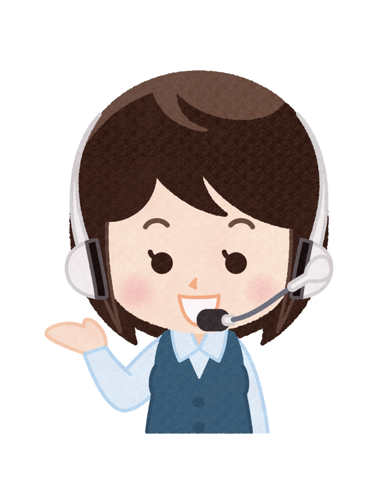 女性オペレーターのイラスト