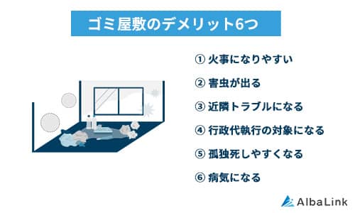 ゴミ屋敷のデメリット